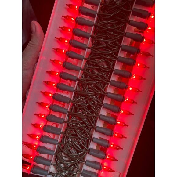 Vintage Foremost Indoor Outdoor Extra Bright 35 Christmas Light Set 17' - Red - Picture 3 of 3